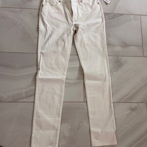 Chico's So Slimming Girlfriend Slim Leg Ankle Jeans - Alabaster